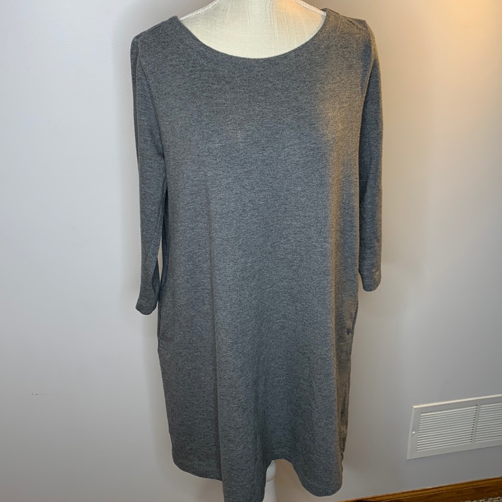 EUC Gray swing dress